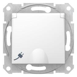 Schneider Electric - SCHNEIDER ELECTRIC SEDNA KAPAKLI TOPRAKLI PRİZ ÇOCUK KORUMALI BEYAZ 8690495034530