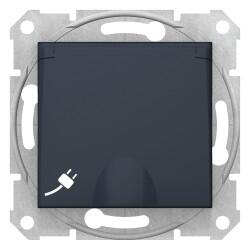 Schneider Electric - SCHNEIDER ELECTRIC SEDNA KAPAKLI TOPRAKLI PRİZ ÇOCUK KORUMALI GRAFİT 8690495034585