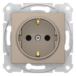 Schneider Electric - SCHNEIDER ELECTRIC SEDNA TOPRAKLI PRİZ ÇOCUK KORUMALI TİTANYUM 8690495034479