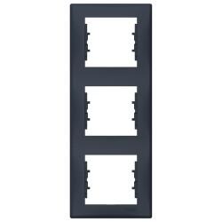Schneider Electric - SCHNEIDER ELECTRIC SEDNA ÜÇLÜ ÇERÇEVE DİKEY GRAFİT 8690495037975