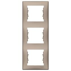 Schneider Electric - SCHNEIDER ELECTRIC SEDNA ÜÇLÜ ÇERÇEVE DİKEY TİTANYUM 8690495037968