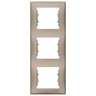 SCHNEIDER ELECTRIC SEDNA ÜÇLÜ ÇERÇEVE DİKEY TİTANYUM 8690495037968