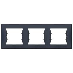 Schneider Electric - SCHNEIDER ELECTRIC SEDNA ÜÇLÜ YATAY ÇERÇEVE GRAFİT 8690495037173