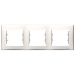 Schneider Electric - SCHNEIDER ELECTRIC SEDNA ÜÇLÜ ÇERÇEVE YATAY KREM 8690495037081