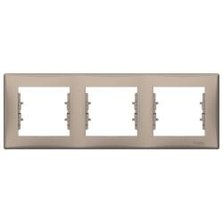 Schneider Electric - SCHNEIDER ELECTRIC SEDNA ÜÇLÜ ÇERÇEVE YATAY TİTANYUM 8690495037166