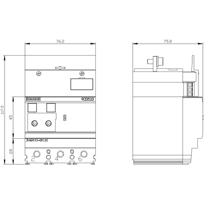 SIEMENS KAÇAK AKIM KORUMA 3 KUTUP RCD520 160A 4042949002000
