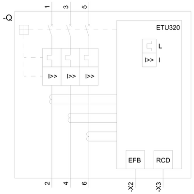 SIEMENS 3 KUTUP KOMPAKT 55KA ETU320 160-400A 4042948834282