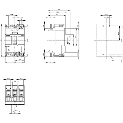 SIEMENS 3 KUTUP KOMPAKT TM220 36KA 14-20A 4042948821275