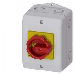 SIEMENS 25A, 9,5 KW 3LD2 KUTULU TİP PAKO ŞALTER IP65 TAHRİK KOLU SARI/KIRMIZI 4011209524200 - Thumbnail