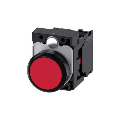 SIEMENS 3SB6110-0AB20-1CA0 22 MM PLASTİK KIRMIZI DÜZ BUTON 1NC ANLIK 6939610755687