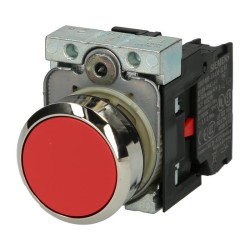 Siemens - SIEMENS 3SB6160-0AB20-1CA0 KOMPLE YAY DÖNÜŞLÜ BUTON METAL KIRMIZI 1NC