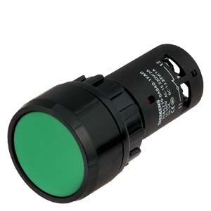 SIEMENS 3SB6210-0AB40-1BA0 KOMPLE YAY DÖNÜŞLÜ BUTON PLASTİK MONOBLOK YEŞİL 1NO 6939610758787