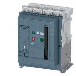 Siemens - SIEMENS 3WA1125-2AB02-0AA0 SENTRON 3WA 2500A 55KA 3 KUTUPLU BOY:1 AÇIK TİP TERMİK MANYETİK GÜÇ ŞALTERİ