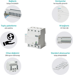 SIEMENS 5SV3344-6 3X40A 30MA A TİPİ KAÇAK AKIM KORUMA RÖLESİ 4001869427775 - Thumbnail