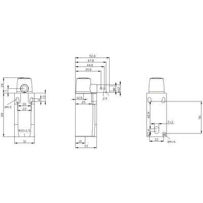 SIEMENS MENTEŞE EMNİYET ŞALTER PLASTİK 1NO 2NC 4011209694538