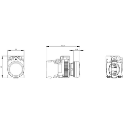 SIEMENS METAL KOMPLE SİNYAL LAMBASI SARI 24VAC/DC SİRİUS ACT 4011209957015 - Thumbnail