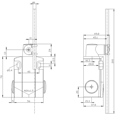 SIEMENS NİHAYET ŞALTER METAL ÇUBUK TAHRİKLİ 4011209693531