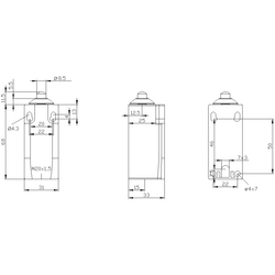SIEMENS NİHAYET ŞALTER METAL 1NO+1NC DİKEY ÇELİK 4011209862784 - Thumbnail