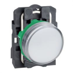 Schneider Electric - SCHNEIDER ELECTRIC 230...240V ENTEGRE LED'Lİ BEYAZ EKSİKSİZ PİLOT IŞIĞI ÇAP 22 DÜZ LENS 3389110903843