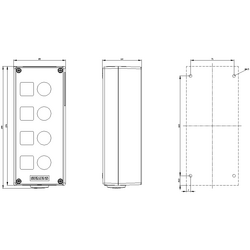 SIEMENS SİRİUS ACT METAL 4 DELİKLİ BOŞ KUTU 4011209970274 - Thumbnail