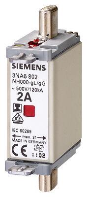 SIEMENS NH BAYRAKLI SİGORTA BUŞONU BOY000 20A 4001869071213