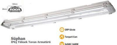 PELSAN SÜPHAN 2X54 IP65 YÜKSEK TAVAN ARMATÜR 8693119031724