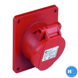 TP Electric - TP ELECTRIC 3007-309-1600 5X32A MAKİNE PRİZİ (EĞİK) (83X90)