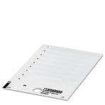 Phoenix Contact - PHOENIX CONTACT US-EMLP (60X15) PLASTIK ETIKET KART BEYAZ ETIKETSIZ ETIKETLEME 4046356559102