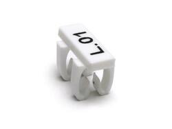 Kardeş Elektrik - KARDEŞ ELEKTRİK ÜSTTEN GEÇMELİ KABLO ETİKETLERİ (MG2-TDMO) (4X12 WH) BEYAZ