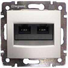 Legrand - LEGRAND VALENA ALÜMİNYUM RJ45 CAT5E UTP 2 ÇIKIŞ 3245067702314