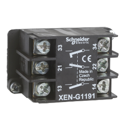 Schneider Electric - SCHNEIDER ELECTRIC VİNÇ KUMANDA KUTULARI İÇİN 2 KADEMELİ KONTAK BLOĞU ( NO+NK) NO 3389110645705