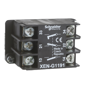 SCHNEIDER ELECTRIC VİNÇ KUMANDA KUTULARI İÇİN 2 KADEMELİ KONTAK BLOĞU ( NO+NK) NO 3389110645705