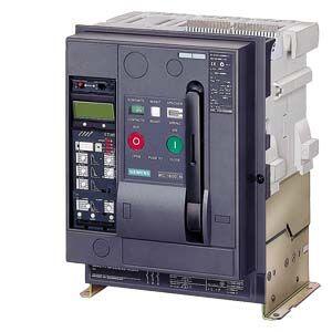 SIEMENS 3WL1110-2BB38-1AA2 WITHDRAWABLE CIRCUIT BREAKER WITH GUIDE FRAME 3-POLE SIZE I IEC IN 1000A TO 690V