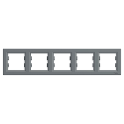 Schneider Electric - SCHNEIDER ELECTRIC EPH5800562 ASFORA ÇELİK BEŞLİ YATAY ÇERÇEVE 3606480730726