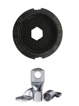 Şafak Elektrik - ŞAFAK ELEKTRİK YUVARLAK STANDART TİP 130 KN ÇENE TAKIMI 120 MM2 (DIN NORM) 8680734718222